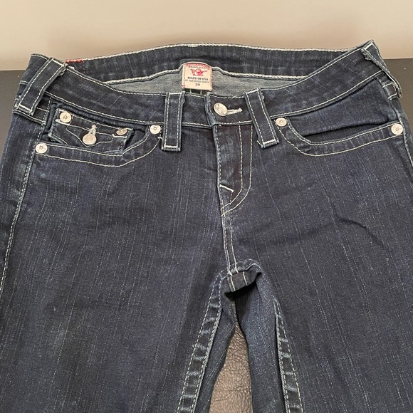 True Religion Skinny Jeans  #112790 Size 29, Swarovski Crystals, USA 99% Cotton - Picture 11 of 12